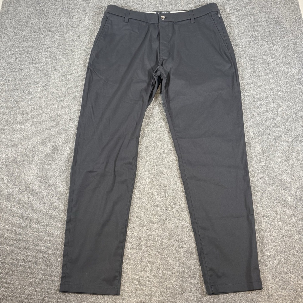 Bird Dogs Pants Mens 36x30 (Fits 34x30) Gray Chino Golf Performance Stretch